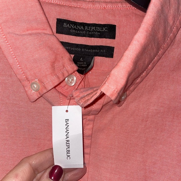 NWT, Men's Banana Republic Standard Untucked Fit Button Down - Picture 8 of 8
